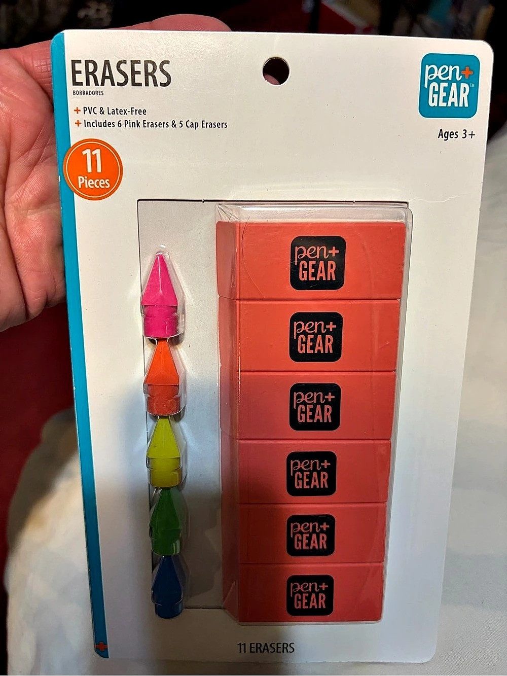 pen+GEAR Erasers 11-Piece Pink & Multicolor Set NWT